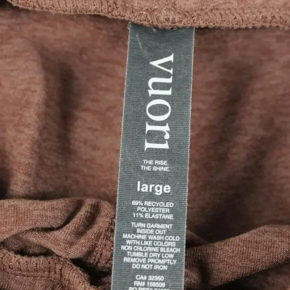 Vuori Pants Womens Large Brown Performance Jogger Lounge Sweatpants Casual Comfy - Picture 4 of 10